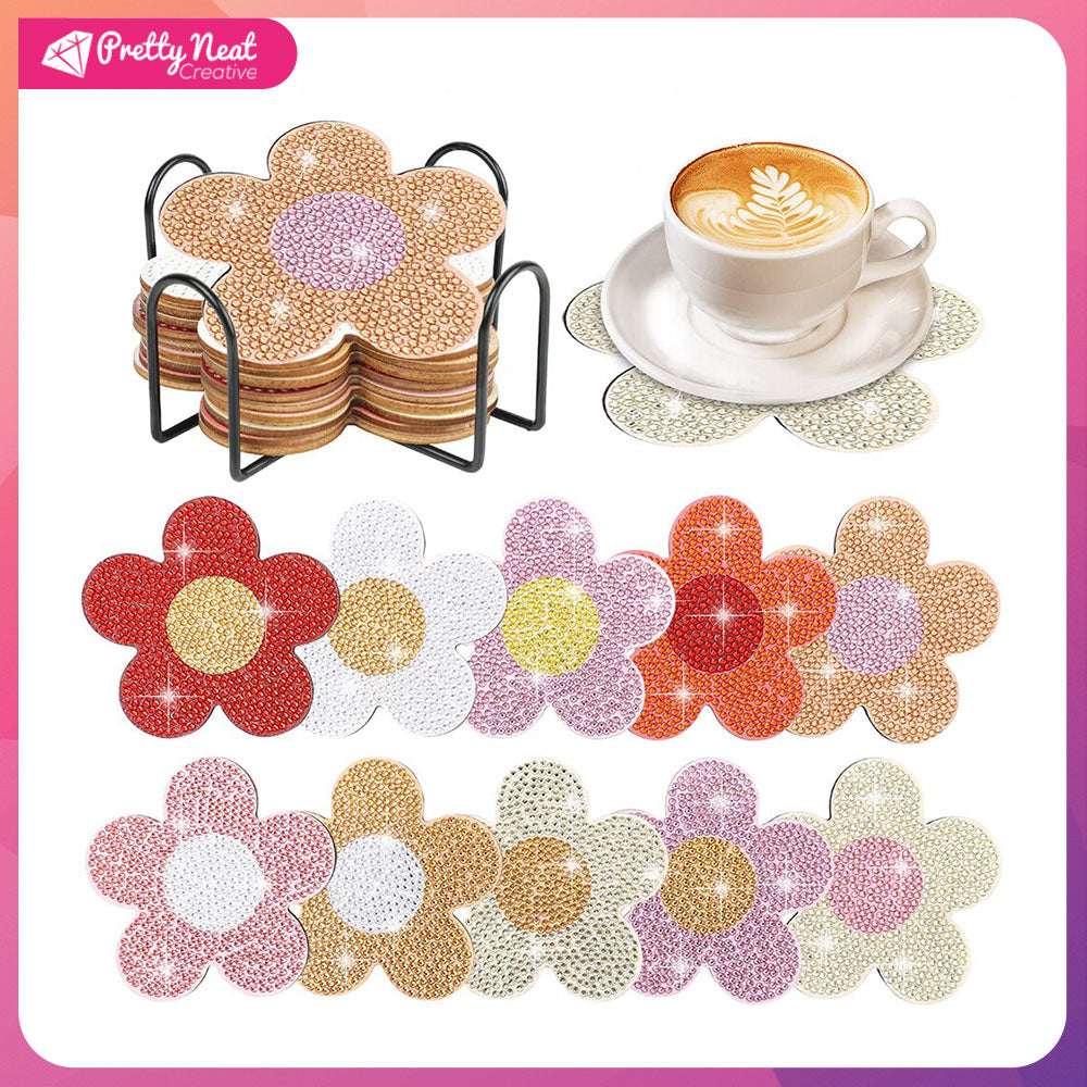 DIY Cute Animal Diamond Painting Coaster Cup Special-Shaped Drill Point Drill