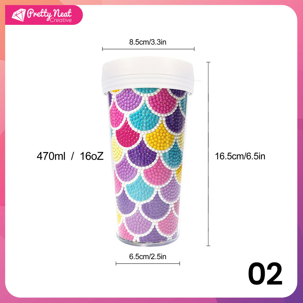 Summer Sparkling Mosaic Diamond Painting Water Cup