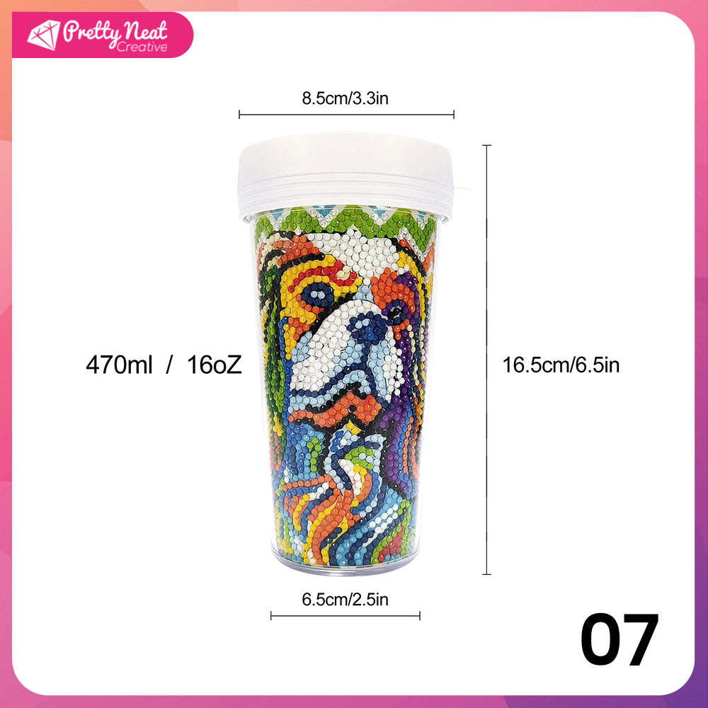 Summer Sparkling Mosaic Diamond Painting Water Cup