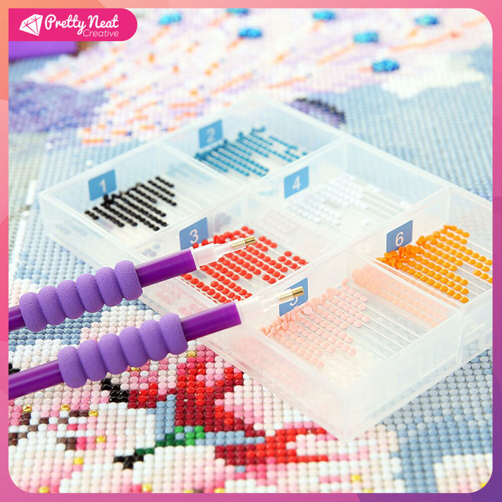 Diamond Painting Deluxe 6-Grid Multi-Use Craft Tray