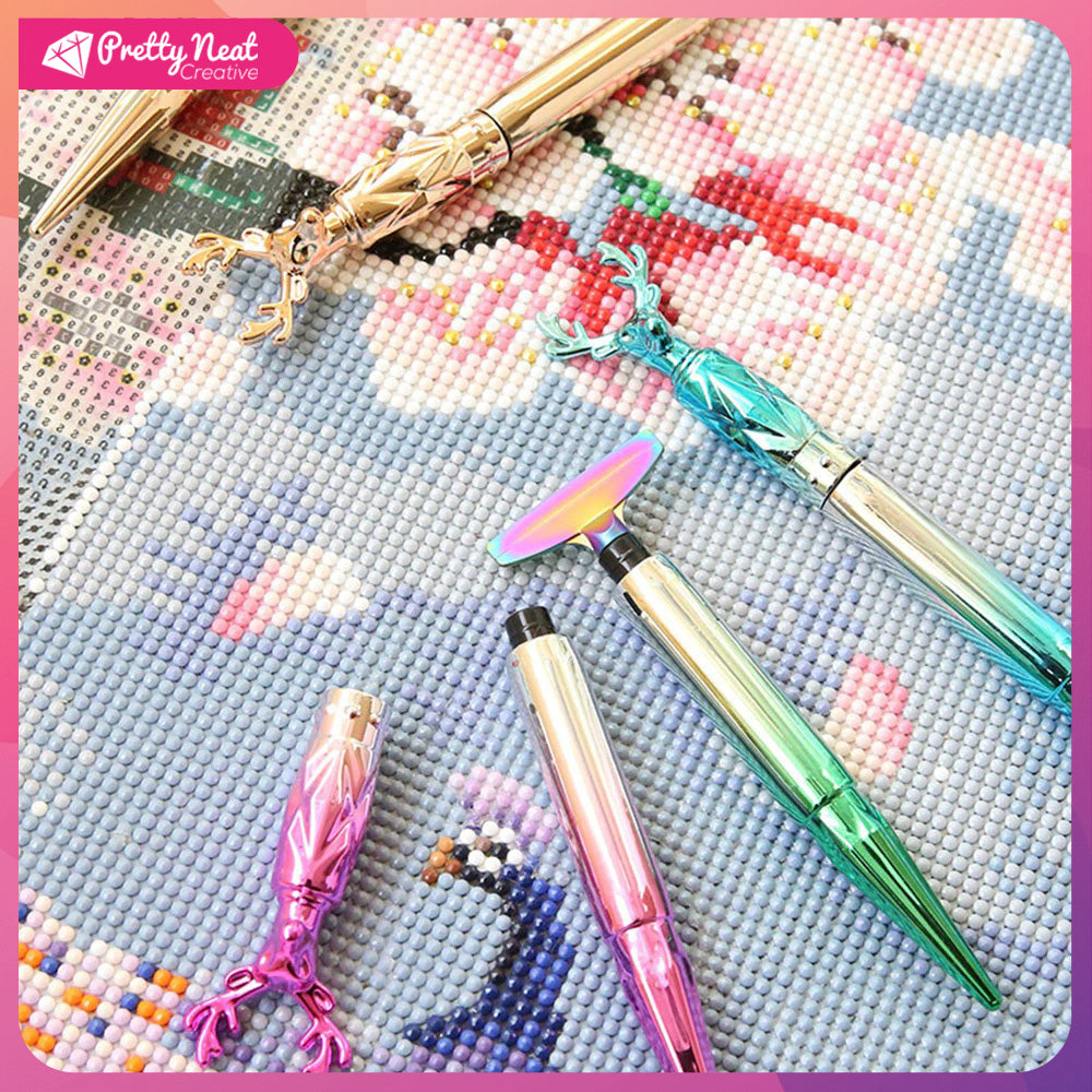 Colorful Deer Head Pen And Metal Multi-placer Replacement Pen Heads Kits For Diamond Painting