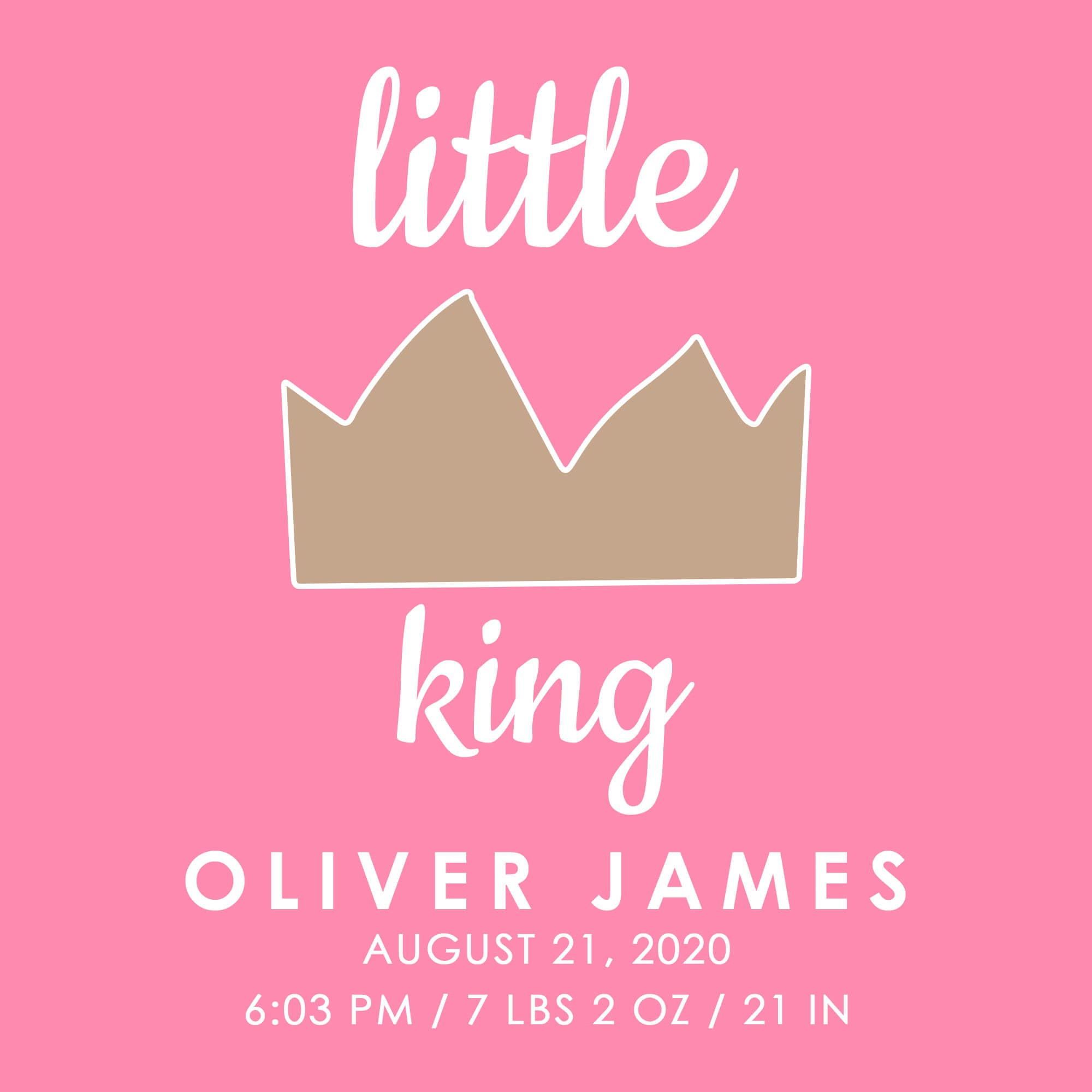 LITTLE KING (PINK)