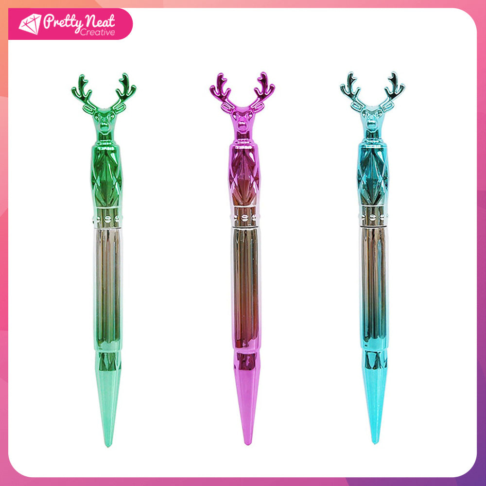 Colorful Deer Head Pen And Metal Multi-placer Replacement Pen Heads Kits For Diamond Painting