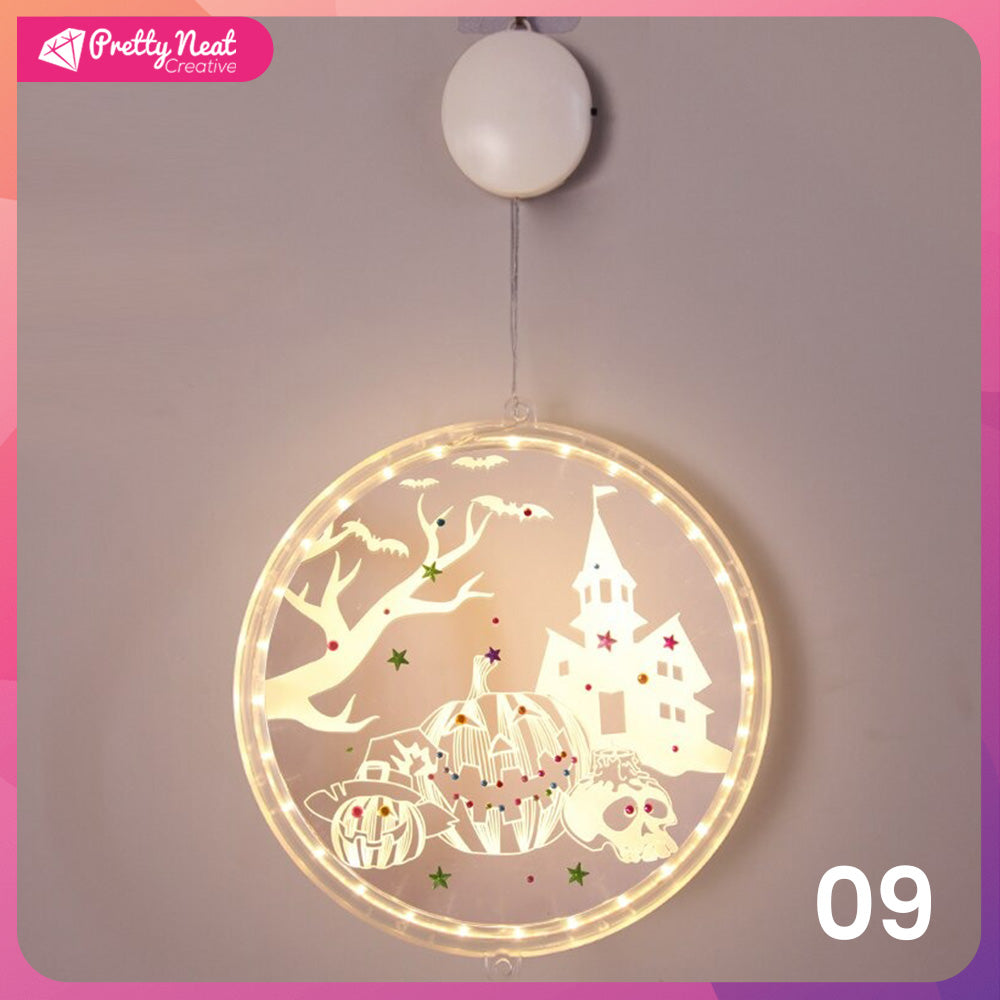 2022 Christmas Creative Pendant Lamp Diamond Painting Hanging Led Light